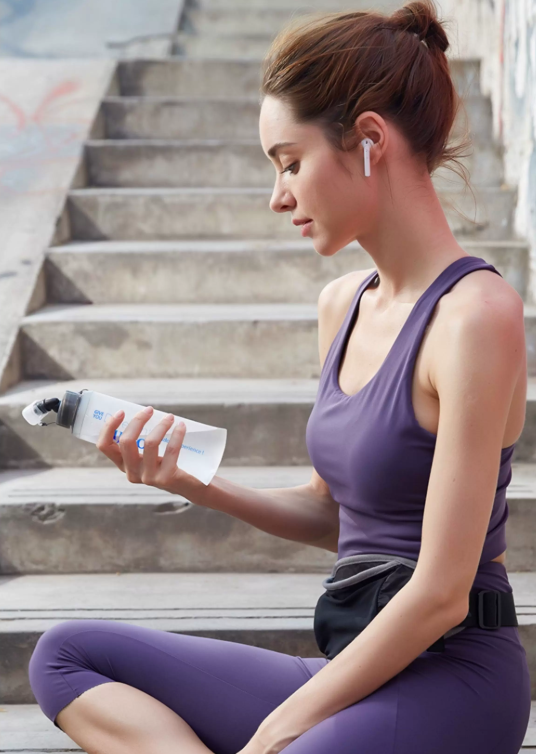 Portable TPU Soft Flask Water Bottle