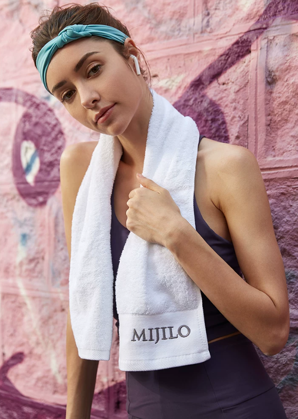 Extra-Long Cotton Gym Sweat Towel